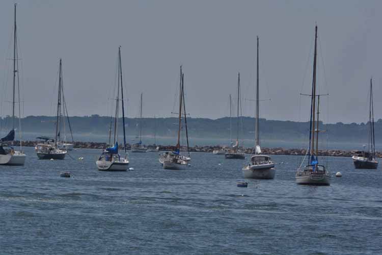 sails at sea